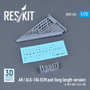 RESKIT RS72-0412 AN / ALQ-184 ECM POD (VERSION LONGUE) (IMPRIMÉE EN 3D) 1/72 – image 2