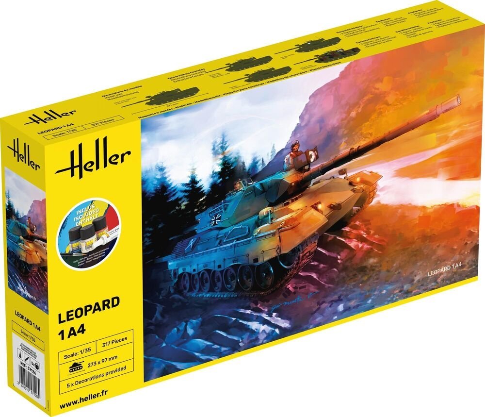 Heller 57126 Leopard 1A4 - Kit de démarrage 1/35 – immagine 3