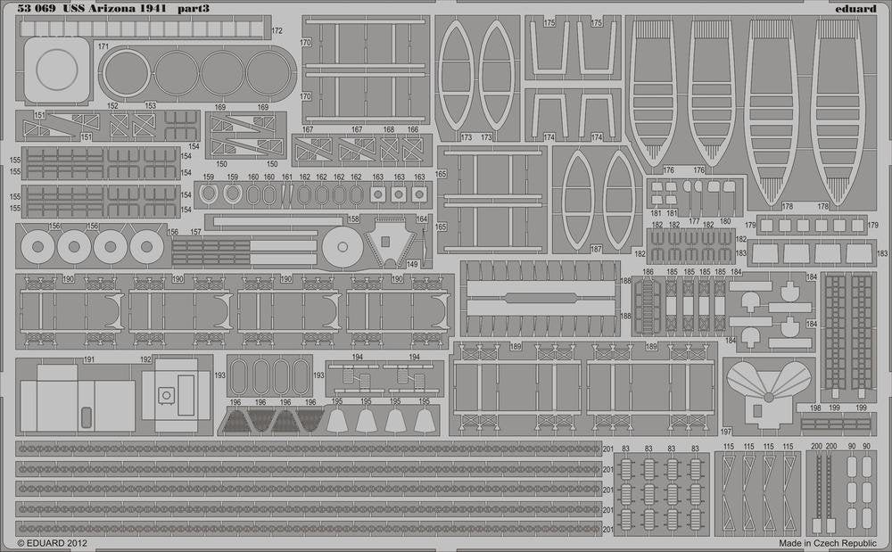 Eduard 53069 USS Arizona 1941 1/350 Hobby Boss – image 3