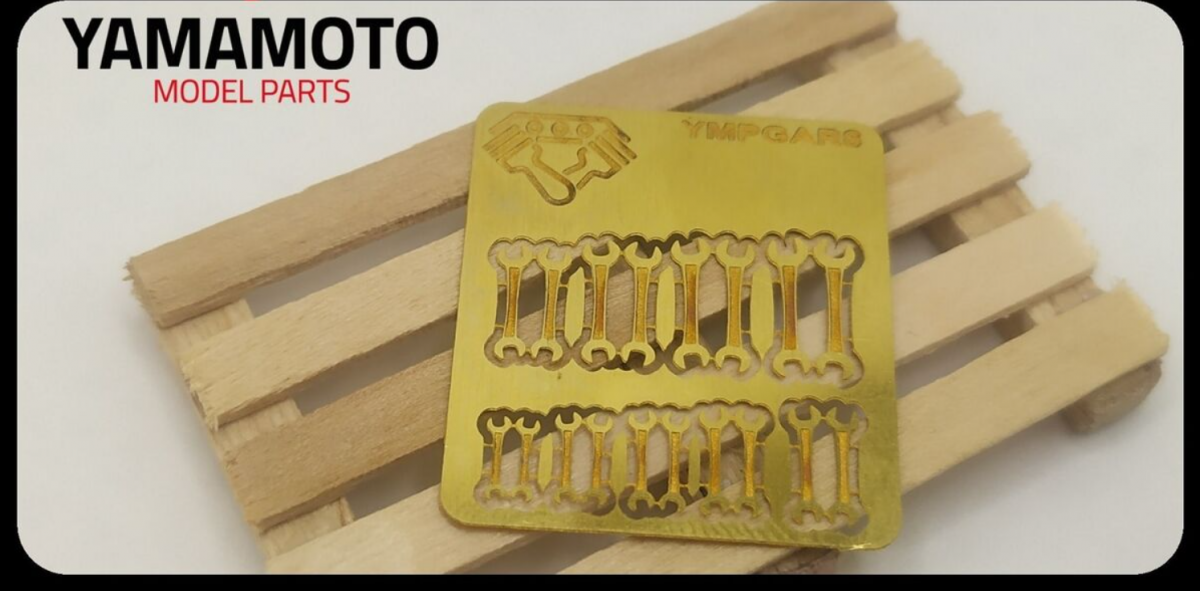 Jeu de clés plates Yamamoto Model Parts YMPGAR8 1/24