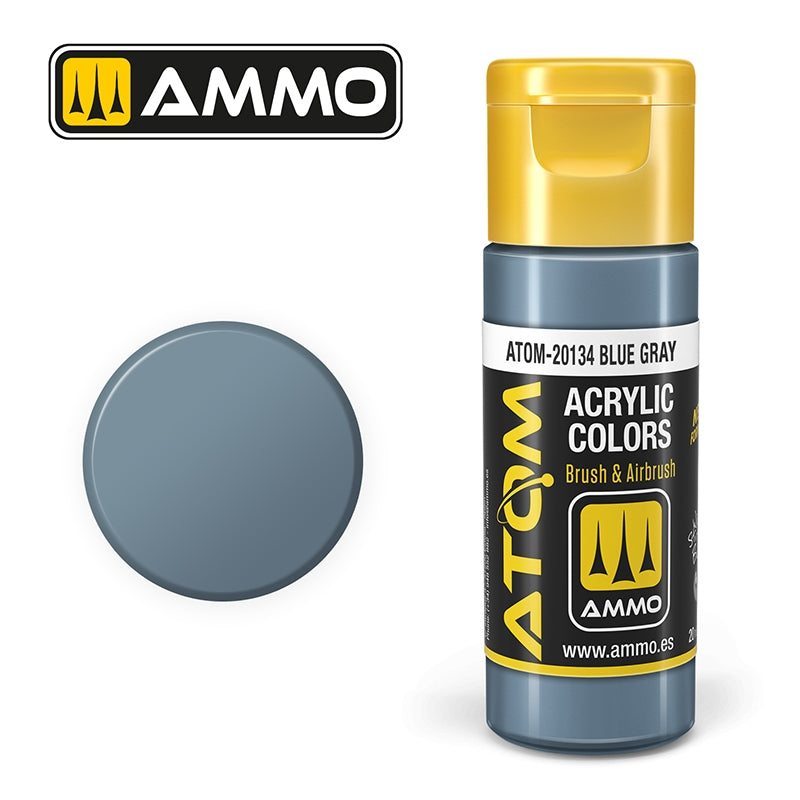 Ampoil Mig Jimenez 20134 ATOM COLOR Bleu Gris 20ml