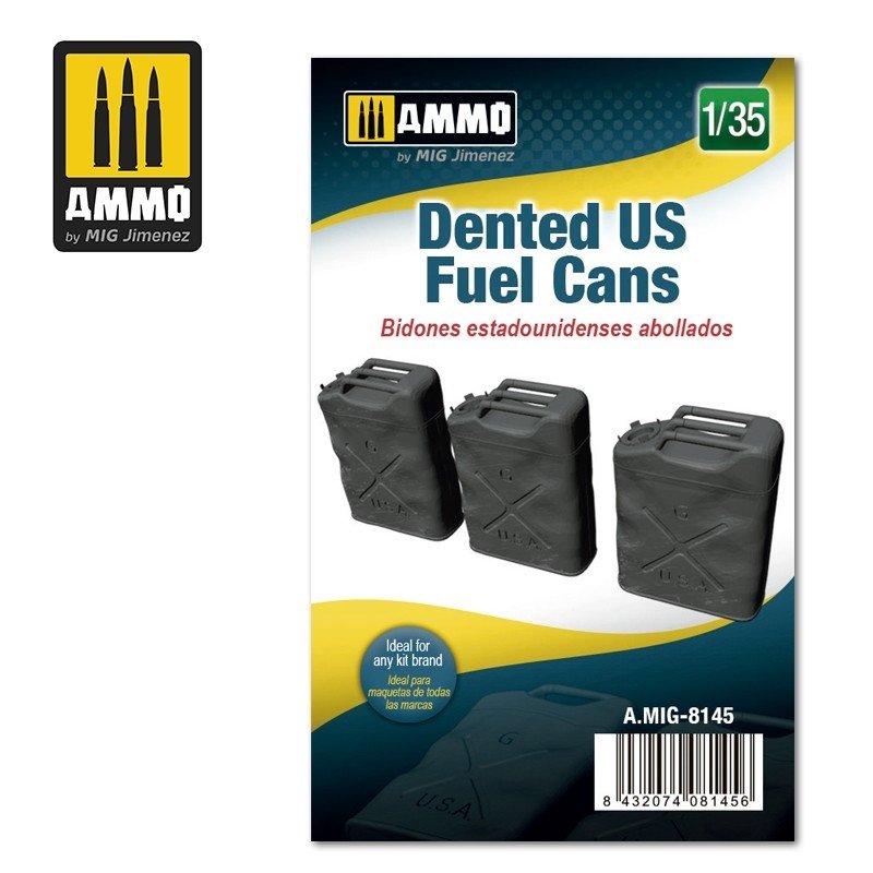 Munitions de Mig 8145 Bidons de carburant américains cabossés 1/35