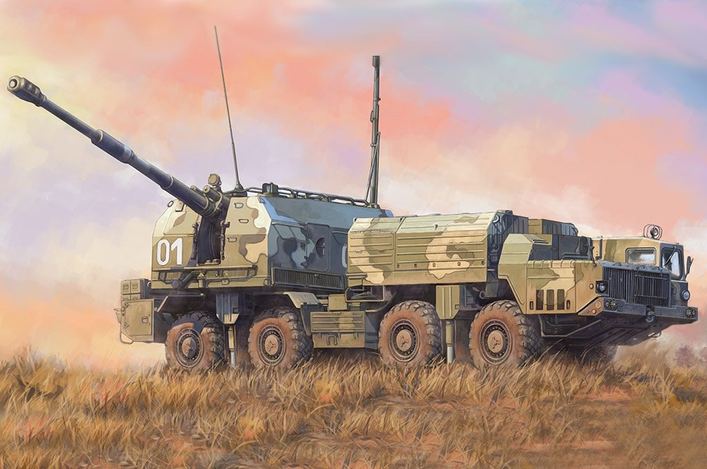 Hobby Boss 82938 Canon de défense côtière russe de 130 mm A-222 Bereg 1/72