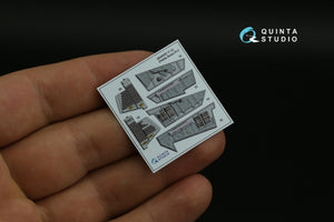 Intérieur imprimé en 3D et coloré sur papier décalcomanie Quinta Studio QD48395 F-14A (Hobby Boss) 1/48 – immagine 6