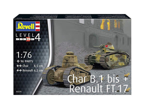 Revell 03278 Char. B.1 bis - Renault FT.17 1/76 – image 3