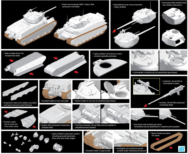 Dragon 6789 M6A1 Char lourd (1/35) – Bild 2