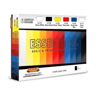 Peinture acrylique Lifecolor ES03, couleurs brillantes de base, coffret de 3 x 6 x 22 ml