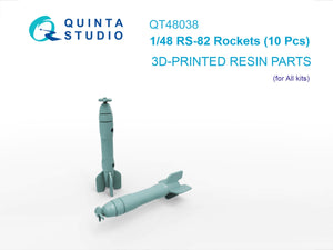 Quinta Studio QT48038 RS-82 Rockets (10 pièces) (tous les kits) 1/48