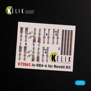 Décalcomanies 3D intérieures KELIK K72062 pour maquette Revell au 1/72 du Junkers JU 88 A-4 – Bild 2