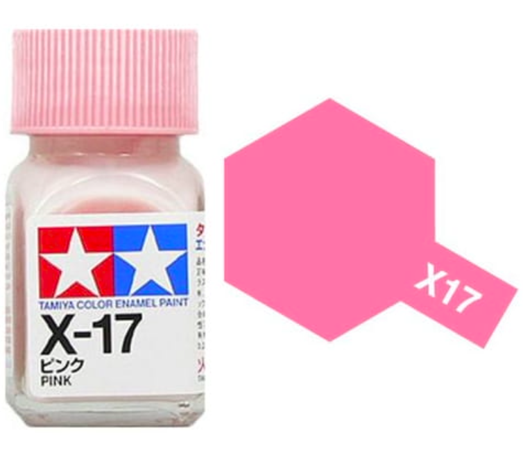 Peinture émail rose Tamiya X17 (80017)
