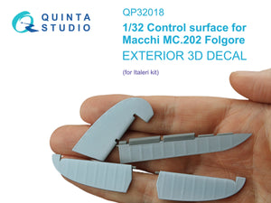 Quinta Studio QP32018 Surface de contrôle pour Macchi Mc.202 Folgore (Italeri) 1/32