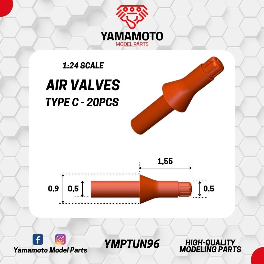 Valves pneumatiques Yamamoto YMPTUN96 Type C 1/24