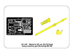 Canon Aber 35L-080 pour mitrailleuse lourde américaine de calibre .50 Browning M2 HB (1/35) – Bild 8