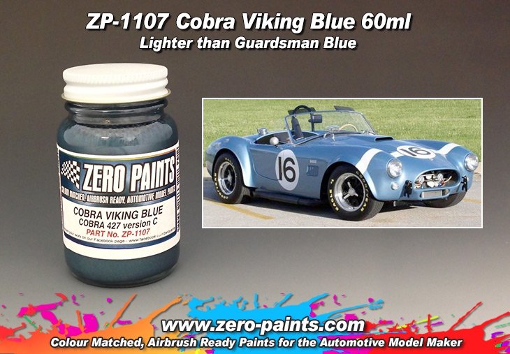 Peinture Zero Paints ZP-1107 - Bleu Viking Cobra 60 ml