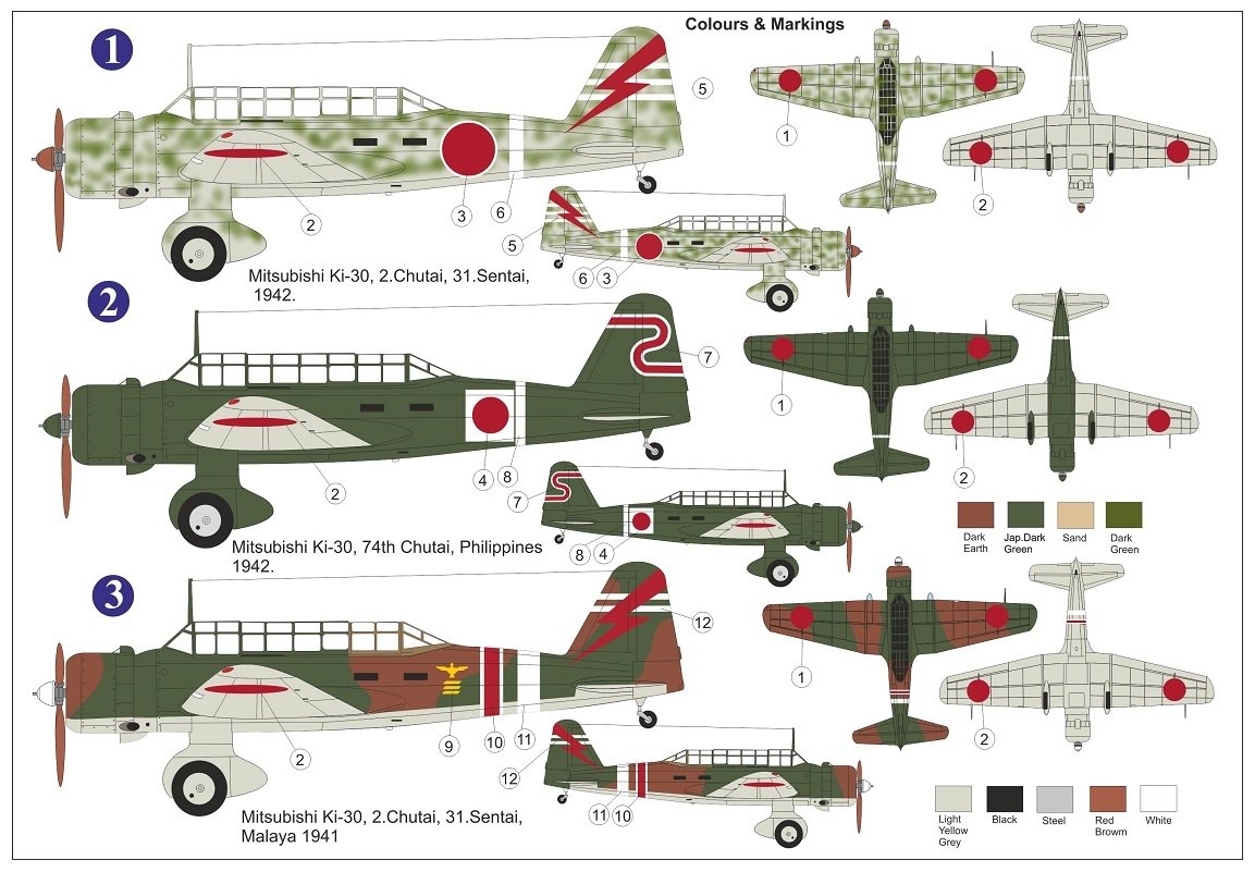 Maquette AZ7810 Ki-30 Ann « Dans le ciel asiatique » au 1/72 – immagine 2