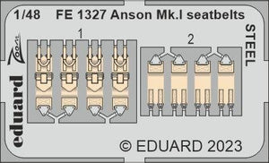 Eduard FE1327 Anson Mk. et ceintures de sécurité STEEL AIRFIX 1/48