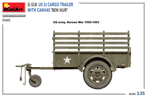 MiniArt 35443 G-518 US 1t REMORQUE CARGO AVEC TOILE BEN HUR 1/35 – Bild 7
