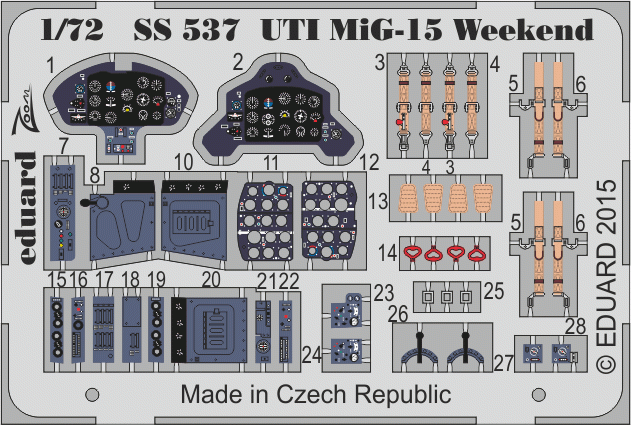 Eduard SS537 UTI MIG-15 Week-end 1/72 EDUARD 
