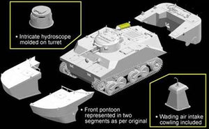 Dragon 7486 Char amphibie IJN Type 2 (Ka-Mi) avec pontons flottants (1/72) – Bild 7
