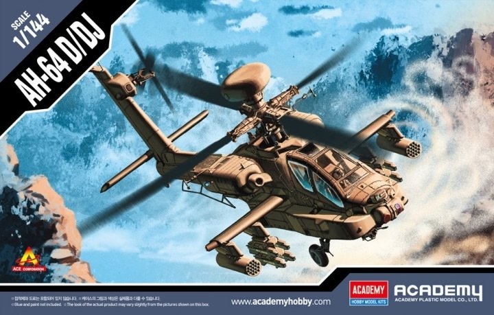 Maquette Academy 12625 AH-64D/DJ Apache 1/144