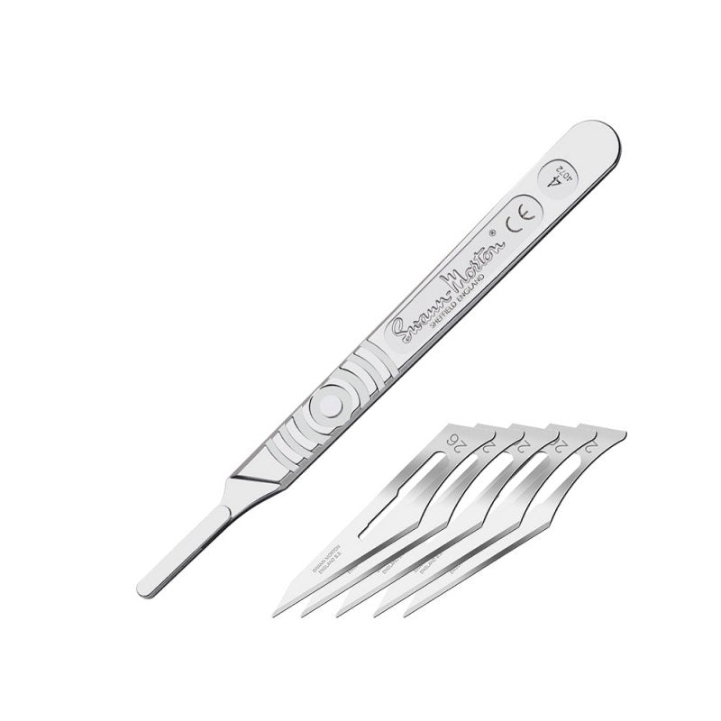Modelcraft PKN9220 Manche de scalpel n° 4 et lames n° 26 x 5