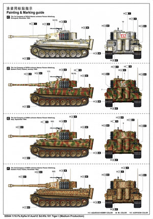 Trumpeter 00944 Pz.Kpfw.VI Ausf.E Sd.Kfz.181 Tiger I (production moyenne) 1/16  – image 3
