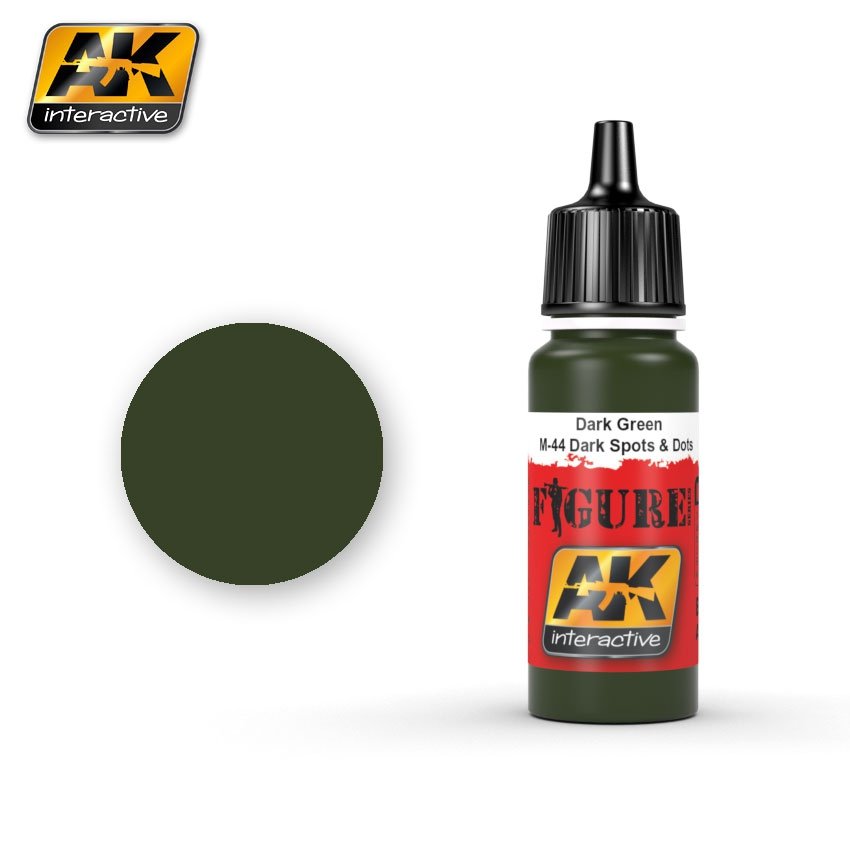 AK Interactive AK3023 DARK GREEN / M-44 DARK SPOTS & DOTS 17ml