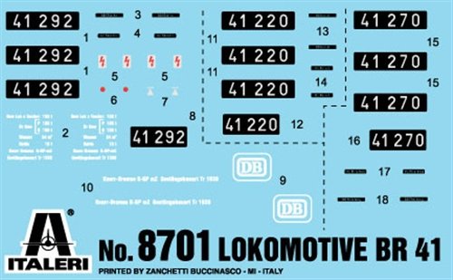 Italeri 8701 Lokomotive BR41 1/87 – zdjęcie 5