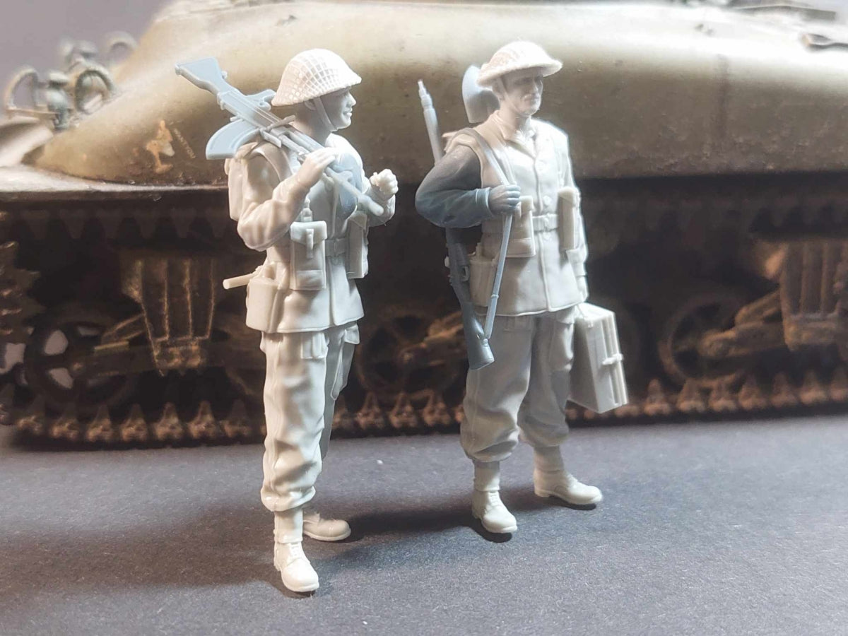 Panzer Art FI35-201 Ensemble d&amp;#39;équipe Bren britannique au 1/35