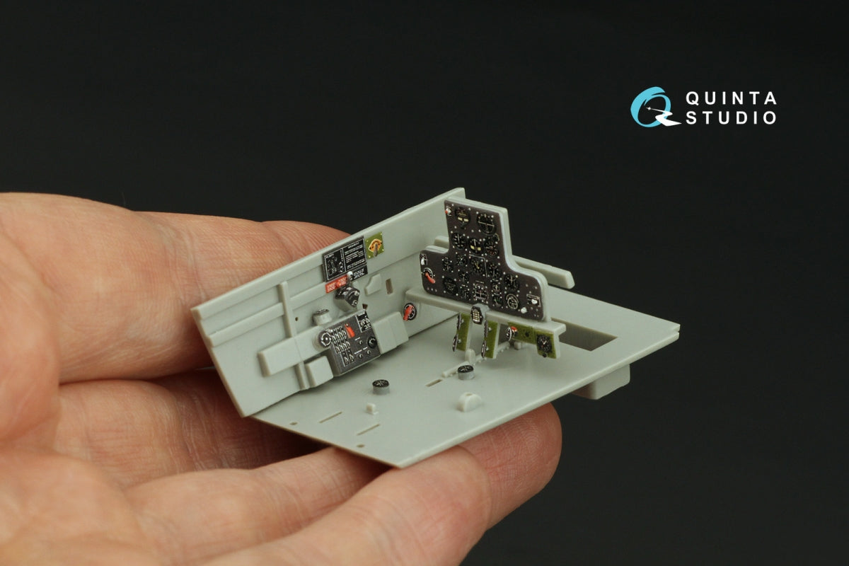 Intérieur imprimé en 3D et coloré sur papier décalcomanie Quinta Studio QD32146 P-40B Warhawk (Trumpeter) 1/32  – image 9