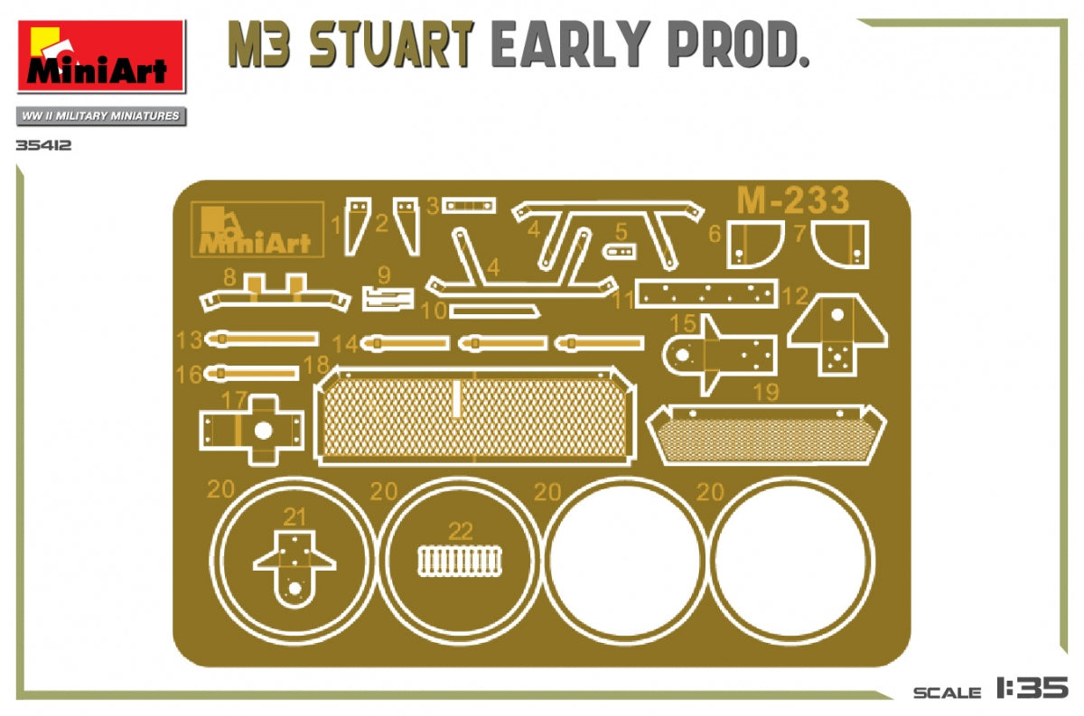 MiniArt 35412 M3 STUART EARLY PROD. 1/35 – zdjęcie 3