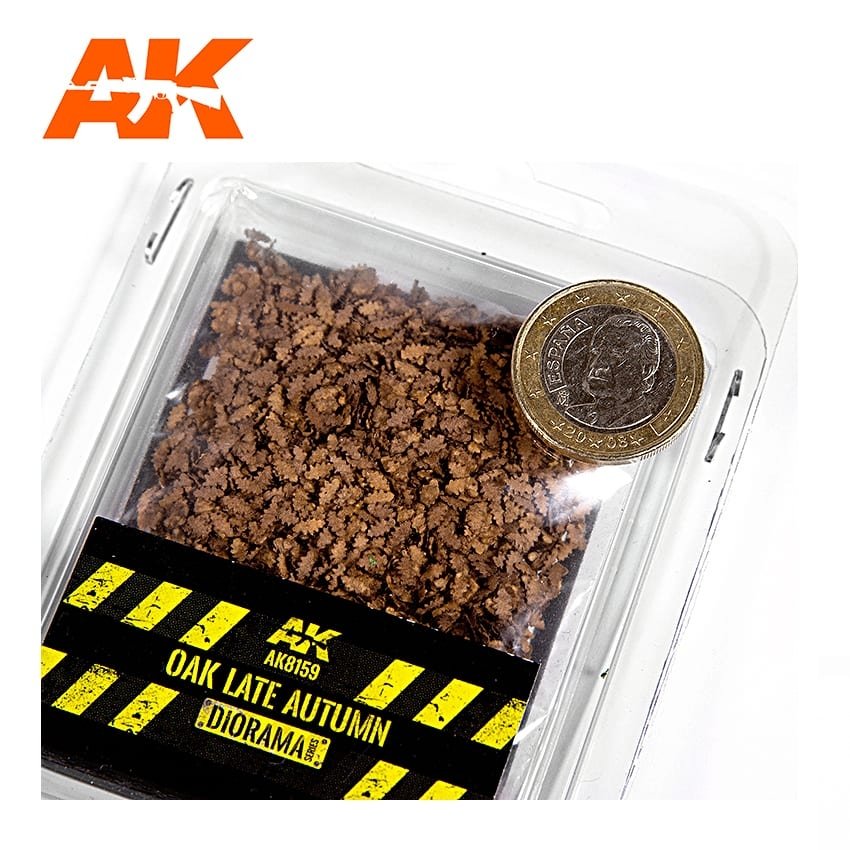 AK Interactive AK8159 Feuilles de chêne de fin d&amp;#39;automne 75 mm / 90 mm 1/32 1/35 – immagine 2