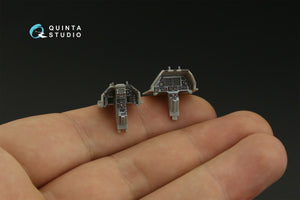 Intérieur imprimé en 3D et coloré pour le F-16D Block 30 de Quinta Studio QD48418 (outillage Kinetic 2022), échelle 1/48 – immagine 10