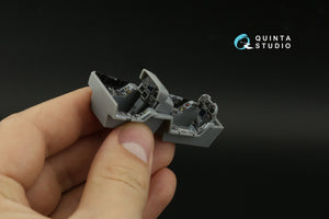 Intérieur imprimé en 3D et coloré sur papier décalcomanie Quinta Studio QD48374 F/A-18F (version initiale) (Hobby Boss) 1/48 – immagine 7