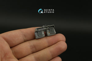 Intérieur imprimé en 3D et coloré sur papier décalcomanie (Takom) pour AH-64DI Saraf de Quinta Studio QDS-35104 (petite version) à l&amp;#39;échelle 1/35 – Bild 10