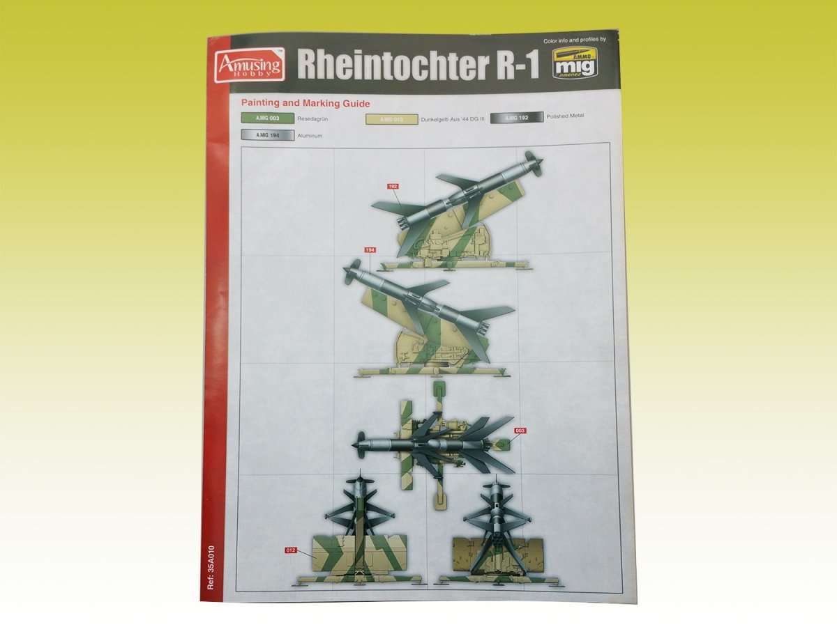 Amusing Hobby 35A010 Rheintochter R-1 1/35 – zdjęcie 3