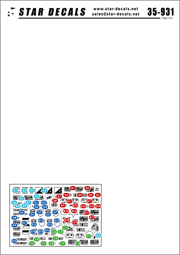 Star Decals 35-931 US Paras in Vietnam 1/35 – zdjęcie 2