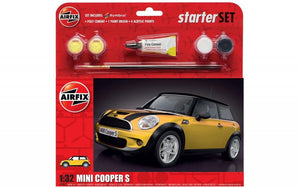 Coffret de démarrage Airfix 55310A MINI Cooper S - Jaune 1/32