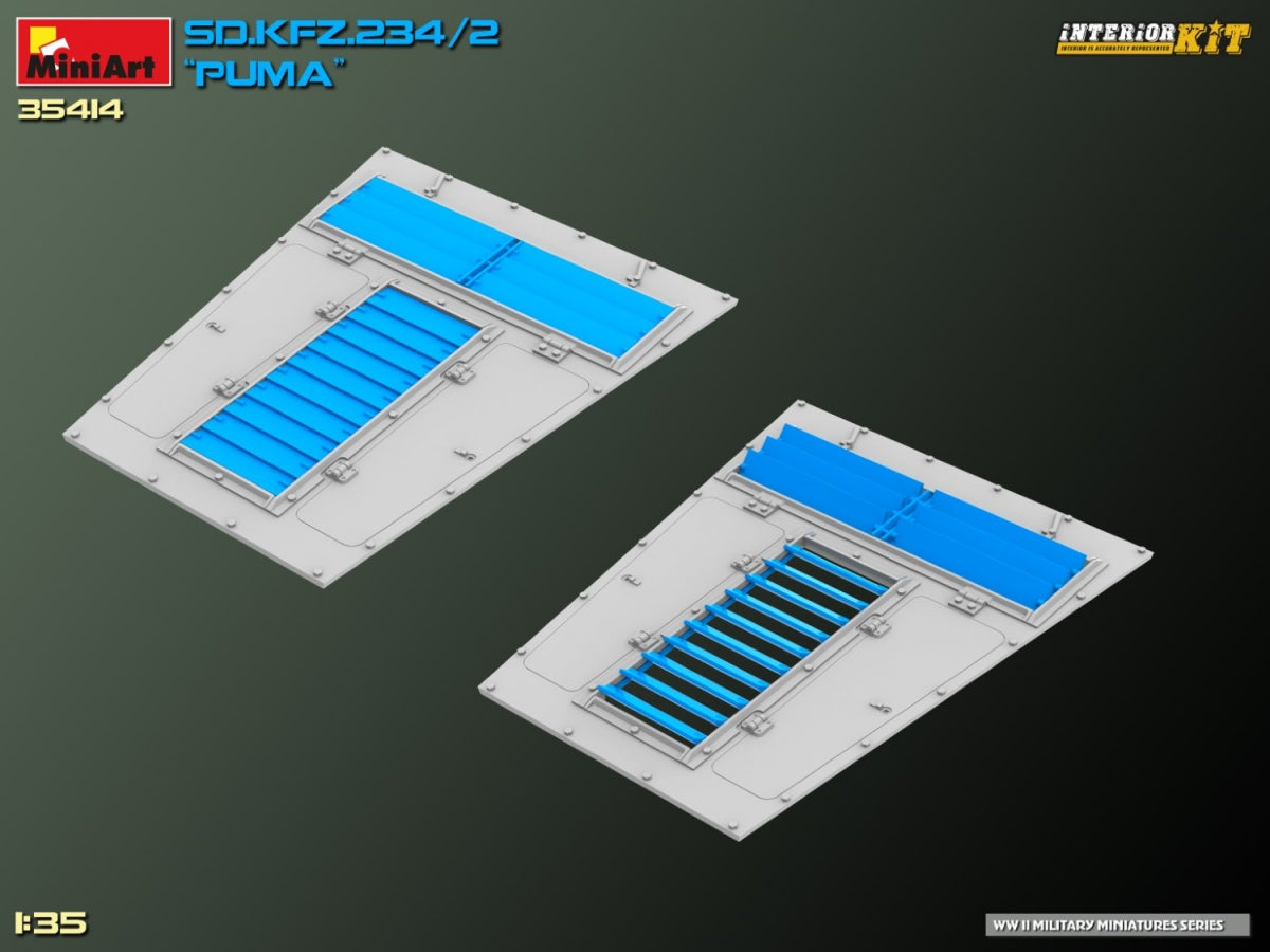 MiniArt 35414 Sd.Kfz. 234/2 PUMA. KIT INTÉRIEUR 1/35  – immagine 30