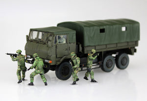 Camion Aoshima 01208 JGSDF 3 1/2t avec blindage additionnel et 6 figurines, échelle 1/72 – image 7