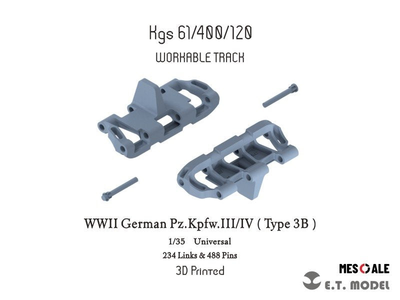 Maquette ET P35-021 Catalyseur fonctionnel pour char allemand Pz.Kpfw.III/IV (Type 3B) de la Seconde Guerre mondiale (impression 3D) à l'échelle 1/35 