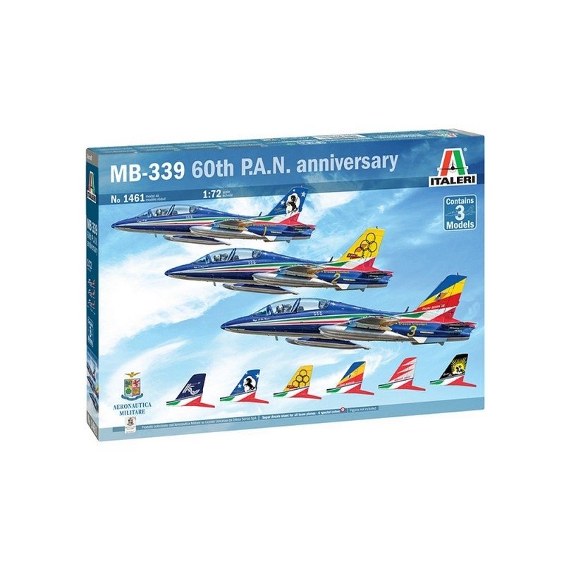 Italeri 1461 AERMACCHI MB-339 "60e PANnniv." 1/72