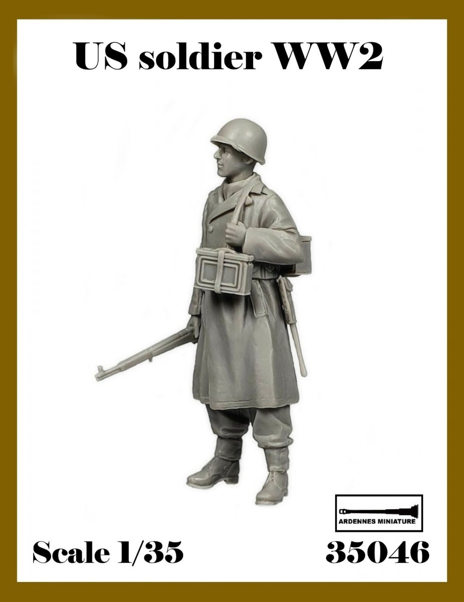 Ardennes Miniature 35046 Soldat américain Seconde Guerre mondiale 1/35