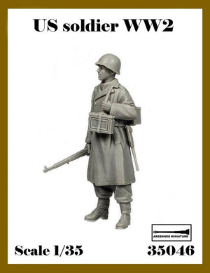 Ardennes Miniature 35046 Soldat américain Seconde Guerre mondiale 1/35