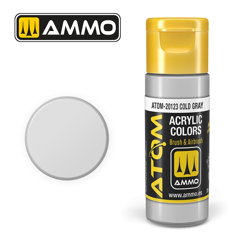 Ampoil Mig Jimenez 20123 ATOM COLOR Gris Froid 20ml