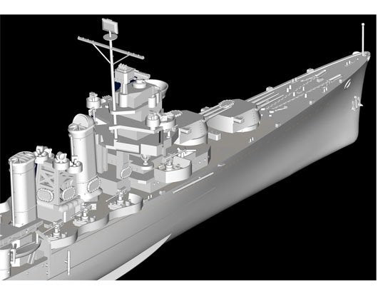 Trumpeter 05745 USS TUSCALOOSA CA-37 1/700 – image 5