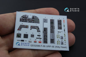 Intérieur coloré imprimé en 3D sur papier décalcomanie pour le kit KittyHawk (QD32086 F-5E-3/RF-5E) au 1/32  – Bild 3