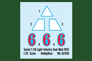 Hobby Boss 82495 Char d&amp;#39;infanterie léger soviétique T-26 Mod.1933 (1/35) – immagine 4