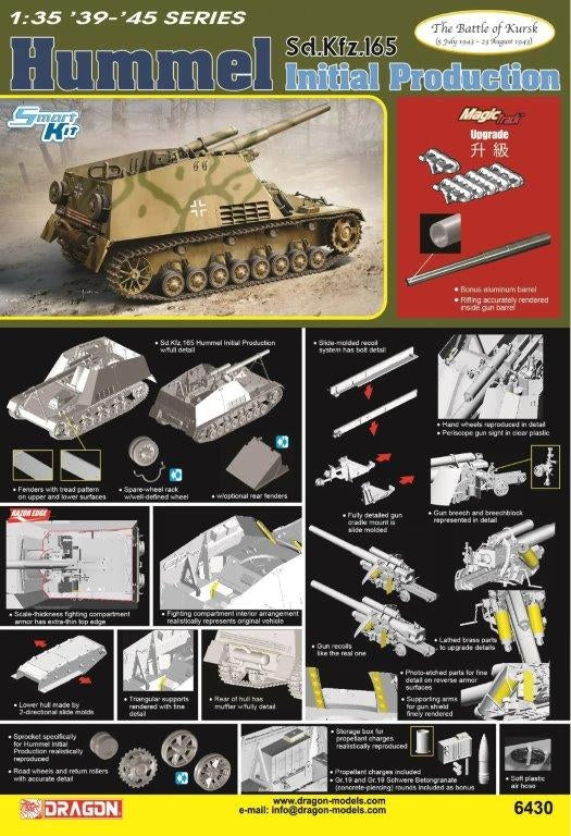 Dragon 6430 Sd.Kfz.165 Hummel Production initiale 1/35