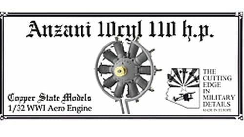 Modèles Copper State E32-006 Anzani 10 cylindres 110 ch 1/32